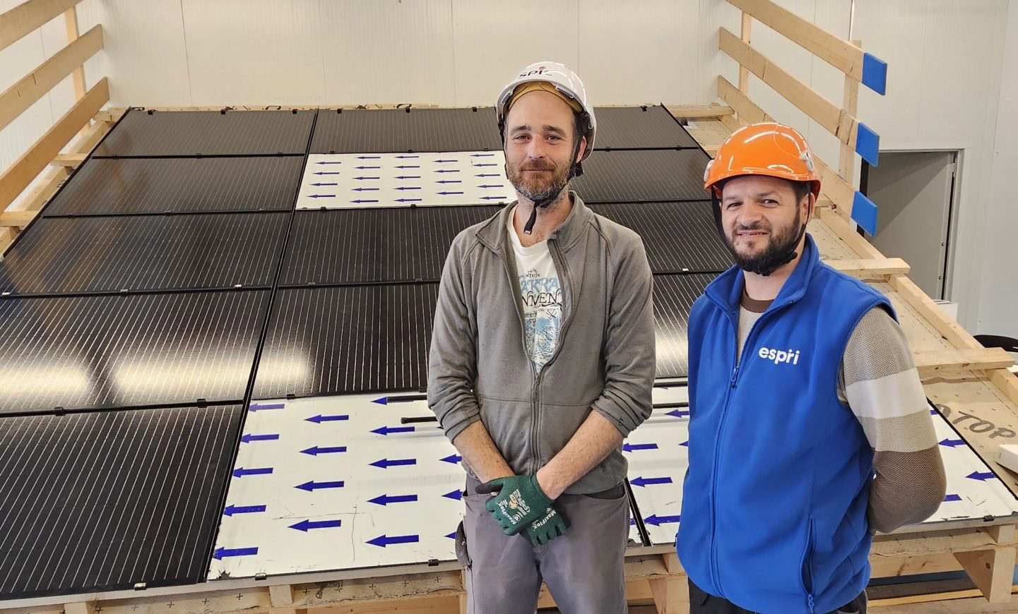 Jeremie Maubouche, chef de chantier chez SPIE lors de la formation monteur solaire PV