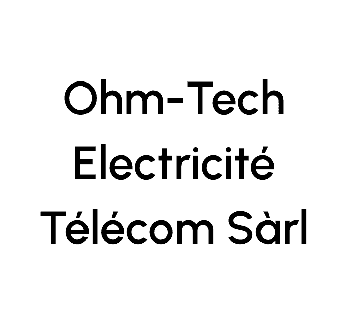 Logo Ohm-Tech Electricité Télécom Sàrl