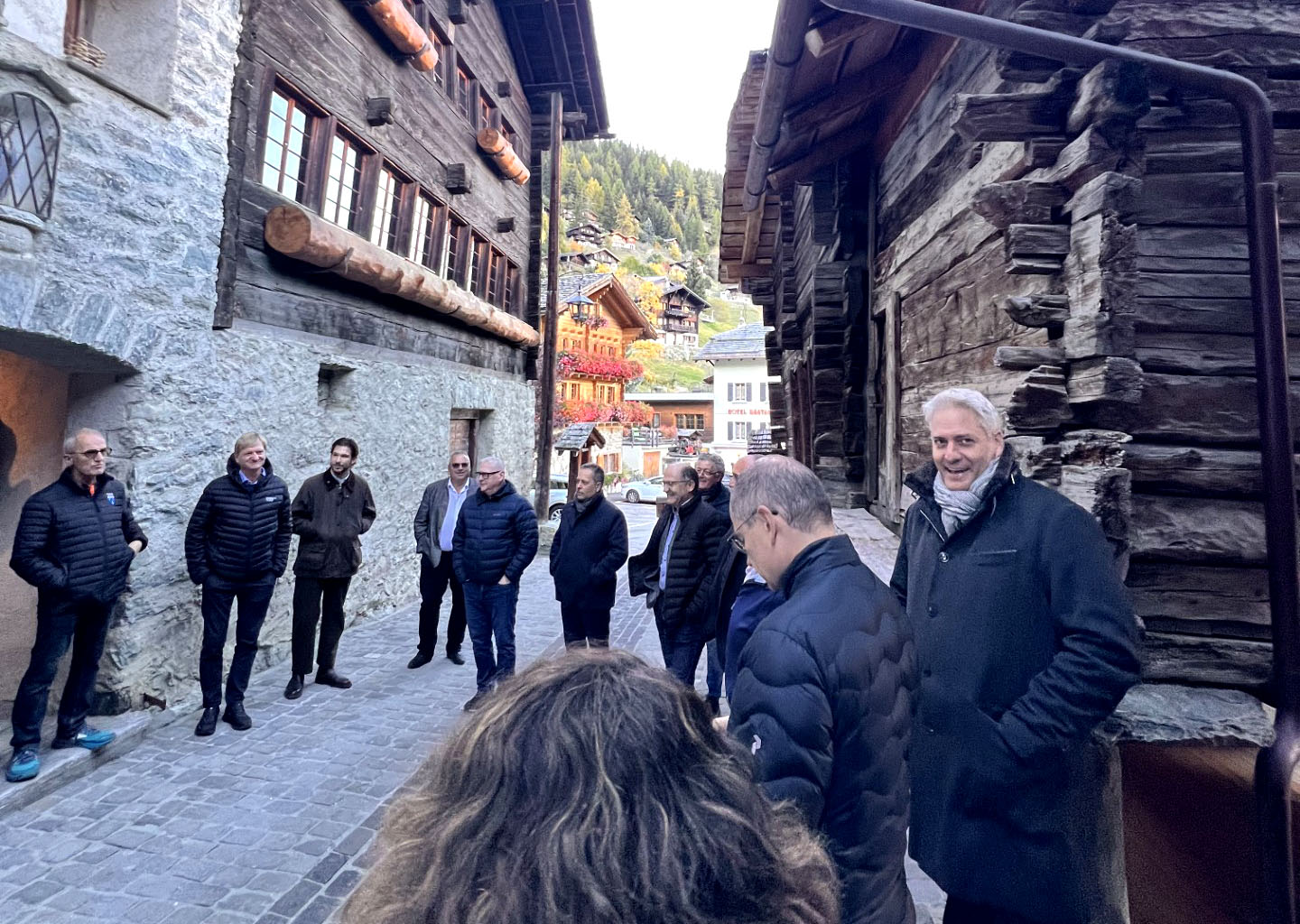 Les représentants des sections latines de suissetec à Grimentz
